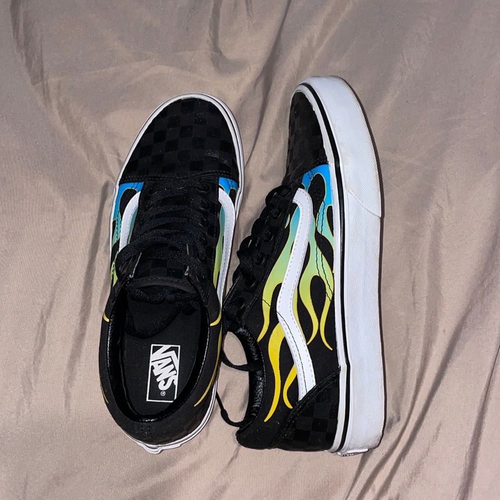 Multi Color Flame Vans